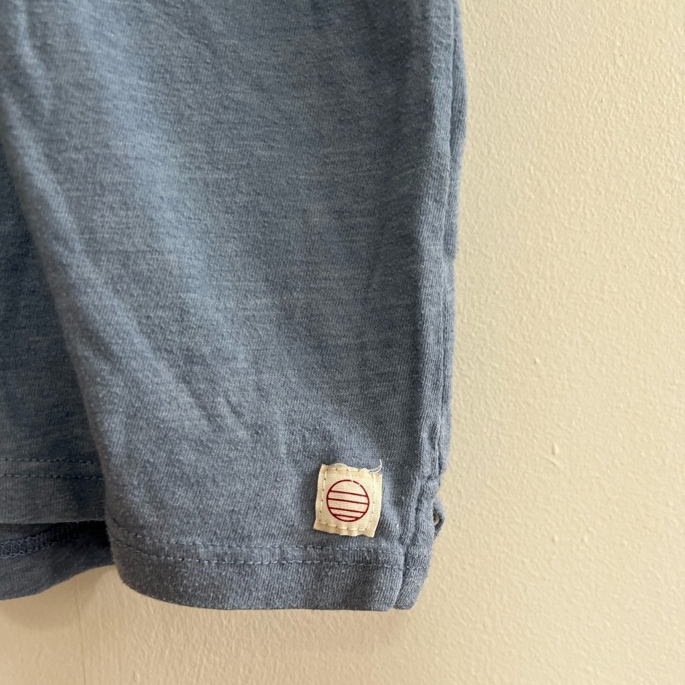 Marine Layer Lucas Polo in Blue-Grey with Color-blocked Stripes, M/L - Picture 6 of 11